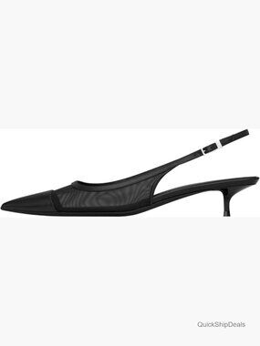 Leopard Slingback Pumps Sandals Pointed Toe Kitten Heels Slip On Evening Party